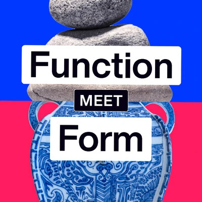 Function meets form visual representing structured typography and design.